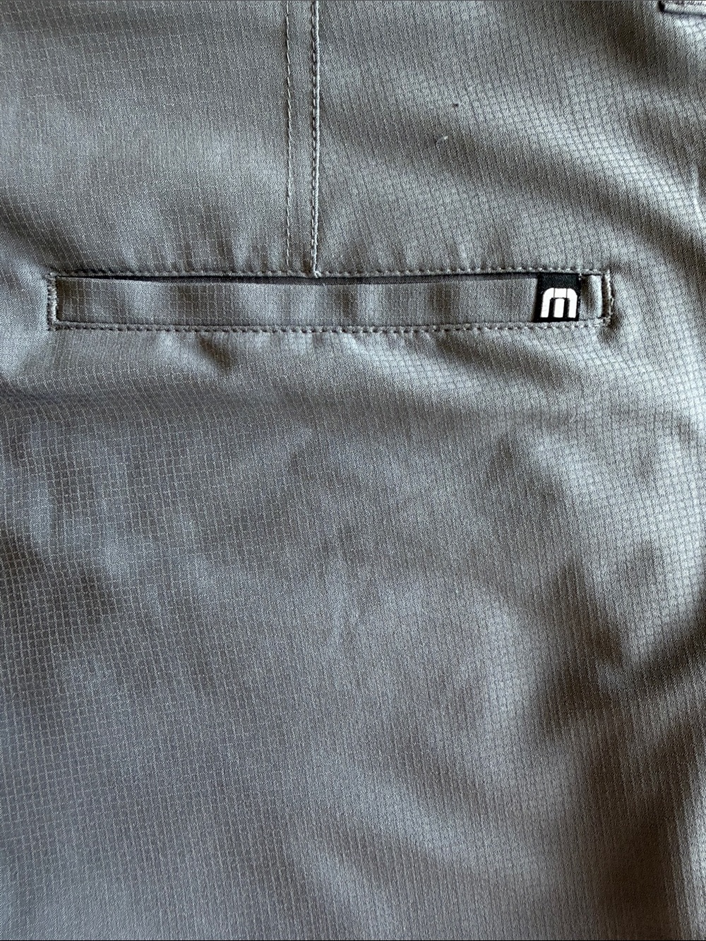 Travis Mathew Wonderlust Gray Stretch Hybrid Golf Shorts - Picture 5 of 6